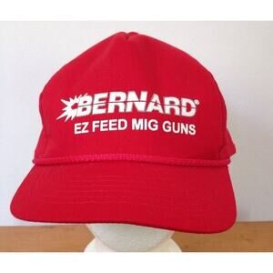 Vtg Bernard EZ Feed Mig Guns Welding YoungAn Cotton Blend Baseball Hat Snapback